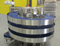 An Alliance Industrial Side-Drive Spiral Conveyor An Alliance Industrial Side-Drive Spiral Conveyor